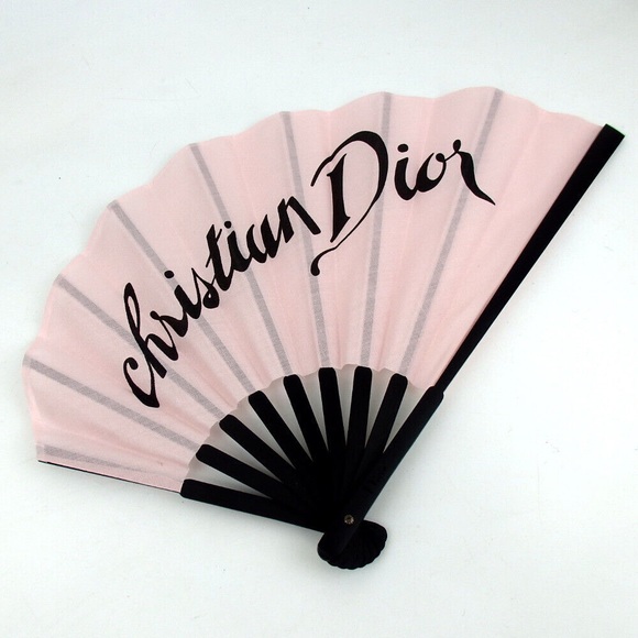 Christian Dior novelty Fan Nylon canvas/plastic